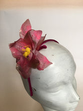 Load image into Gallery viewer, Pink acrylic and organza rose.